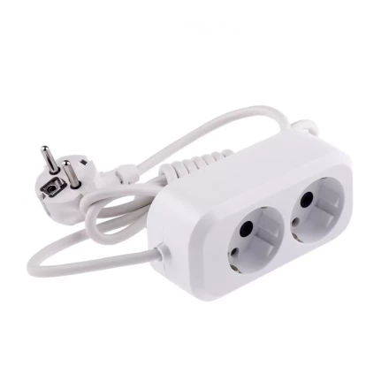 Удлинитель бытовой серия УХз-10-202 с заземлением 2 м 2 розетки 10 A Denzel 95960 купить в Когалыме