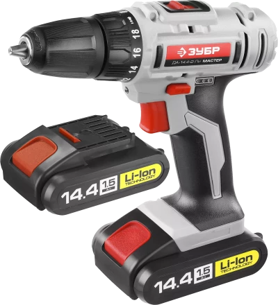 Дрель-шуруповерт 2 АКБ ДА-14.4-2-Ли КНМ1 серия МАСТЕР купить в Когалыме