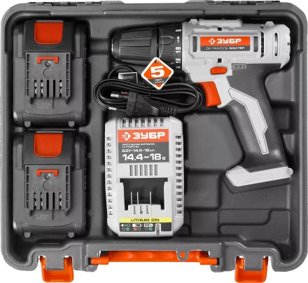 Дрель-шуруповерт 2 АКБ ДА-14.4-2-Ли КНМ1 серия МАСТЕР купить в Когалыме