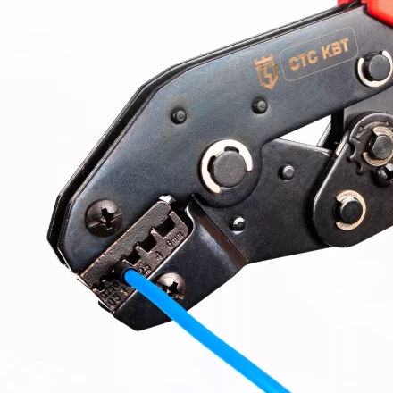 Пресс-клещи КВТ СТС-В с матрицами 0.25–6, 6–16 для опрессовки втулочных наконечников (набор) (85272) купить в Когалыме