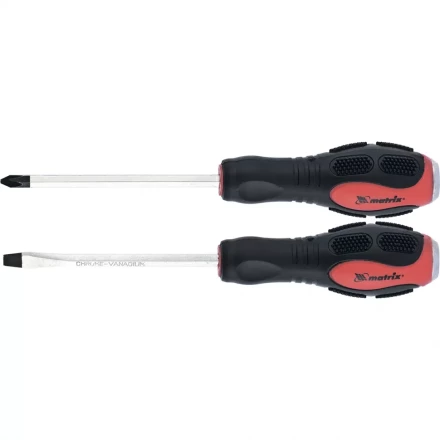 Набор ударных отверток 2шт PH2x100 SL6x100 CrV Matrix 19121 купить в Когалыме