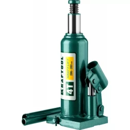 Домкрат гидравлический бутылочный "Kraft-Lift", сварной, 4т, 206-393мм, KRAFTOOL 43462-4 43462-4_z01