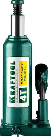 Домкрат гидравлический бутылочный &quot;Kraft-Lift&quot;, сварной, 4т, 206-393мм, KRAFTOOL 43462-4 43462-4_z01 купить в Когалыме