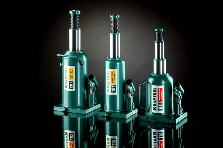 Домкрат гидравлический бутылочный "Kraft-Lift", сварной, 4т, 206-393мм, KRAFTOOL 43462-4 43462-4_z01 купить в Когалыме