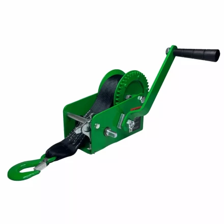 Лебедка ручная барабанная HITCH HW 1100 1100 кг лента 10 м (SZ073169) купить в Когалыме