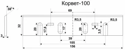 Нож К-100 комплект 2шт 25529 купить в Когалыме
