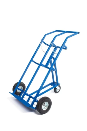 Тележка для газовых баллонов TOR ГБ-2, 2 баллона (250 пневмо колеса + 160 поворотное) 1023661 купить в Когалыме
