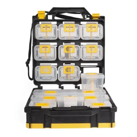 Кейс-органайзер двусторонний с 15 модулями К-01, серия «ПРОФИ» КВТ купить в Когалыме