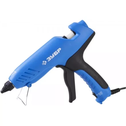 Пистолет ЗУБР клеевой (термоклеящий), эл, эргоном рукоятка, выключатель на рукоятке, рабоч темп 193град, d=12мм, 100Вт 06851-80-12_z02 купить в Когалыме