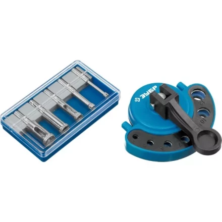 Набор ЗУБР "ПРОФЕССИОНАЛ": Алмазные трубчатые сверла по керамике с кондуктором, гальваника, зерно 60, d=4/6/8/10/12мм, 6шт 29851-H6 купить в Когалыме