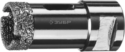 Алмазная коронка ЗУБР "ПРОФЕССИОНАЛ" универсальная для УШМ, сухое сверление, алмазы на вакуумной пайке,  посадка М14, d=25мм 29865-25 купить в Когалыме