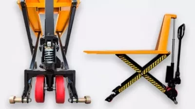 Рохля гидравлическая PROLIFT с ножничным подъемом JF-1000 колеса полиуретан вилы 1150x550 мм купить в Когалыме