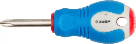 Отвертка ЗУБР, Cr-V сталь, трехкомпонентная рукоятка, цветовая индикация типа шлица, PH №2, 38мм 25252-2-038_z01 купить в Когалыме
