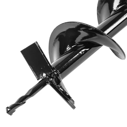 Шнек для грунта E-100, диаметр 100 мм, длина 800 мм,соединение 20 мм, несъемный нож Denzel 56022 купить в Когалыме