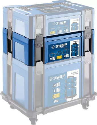 ЗУБР МОДУЛЬ-15, 440 х 310 х 150 мм, (17), размер L, пластиковый ящик для инструментов, Профессионал (38165-15) купить в Когалыме