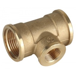 Тройник GENERAL FITTINGS переходной, латунь, г/г/г, 1&quot;-1/2&quot;-1&quot; 51061-1-1/2-1