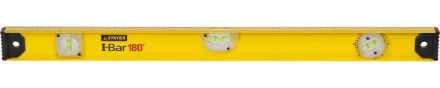 Уровень STAYER "MASTER" "I-Bar" РЕЛЬС двутавровый, 3 противоударных ампулы (1 поворотная на 360 град), линейка, 80см 3470-080_z01 купить в Когалыме