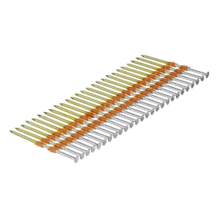 Гвозди для пнев. нейлера (оцинк.), длина - 75 мм, диам. - 3,05 мм, 2000 шт. Denzel 57687 купить в Когалыме