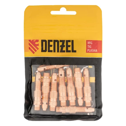 Держатель цанги для электрода 2мм, 2,4мм, 3,2 мм, 10 шт Denzel 93655 купить в Когалыме