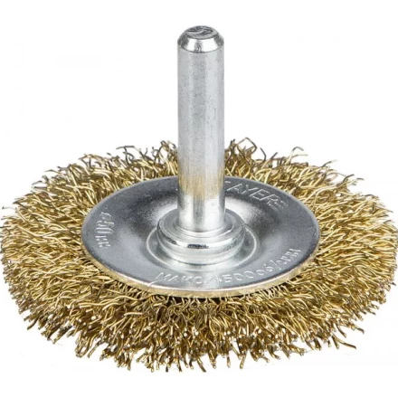 STAYER "PROFESSIONAL". Щетка дисковая для дрели, витая латунированная стальная проволока 0,3мм, 50мм 35114-050_z01 купить в Когалыме