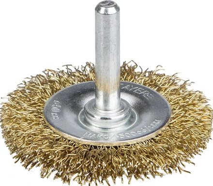 STAYER "PROFESSIONAL". Щетка дисковая для дрели, витая латунированная стальная проволока 0,3мм, 50мм 35114-050_z01 купить в Когалыме
