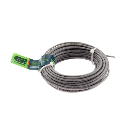 Леска для триммера квадратная витая, армированная алюминием, 3.0 мм х 10 м, Россия Сибртех 962005 купить в Когалыме