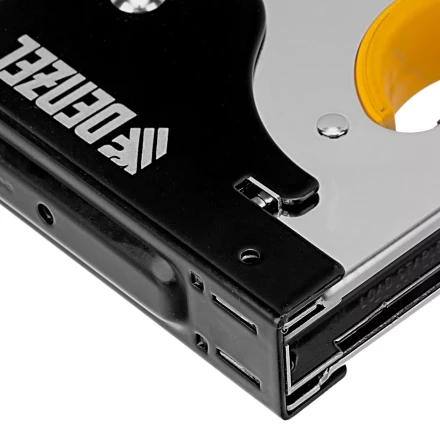 Степлер металл. Denzel 40223, скобы в комплекте, плавная регулировка удара, 2К рукоятка, тип 53, 4-14 мм купить в Когалыме