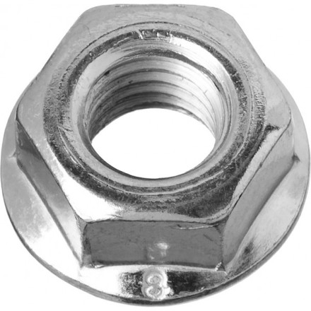 Гайка DIN 6923 с фланцем, M10, 4 шт, кл. пр. 8, оцинкованная, ЗУБР 303636-10 купить в Когалыме