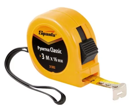 Рулетка 3 м х 13 мм SPARTA пластиковый корпус 31321 купить в Когалыме