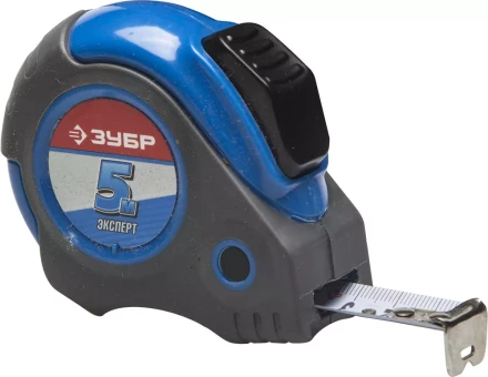 Рулетка ЗУБР "ЭКСПЕРТ", двухкомпонентный корпус, автостоп, 5м/19мм 34057-05-19_z02 купить в Когалыме