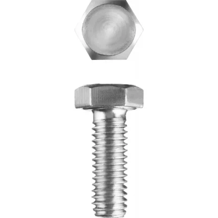 Болт ЗУБР "МАСТЕР" с шестигранной головкой, ГОСТ 7798-70, класс прочности 5.8, оцинкованный, M20x60мм, 5кг 303080-20-060 купить в Когалыме