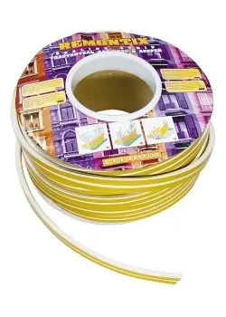 Уплотнитель белый СИБРТЕХ 150 м профиль "E" 93864 купить в Когалыме