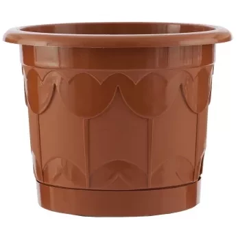 Горшок Тюльпан с поддоном терракотовый 2,9 л PALISAD 69242 купить в Когалыме