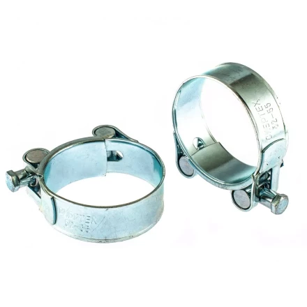 Хомуты металлические силовые 52-55 мм ширина 22 мм шарнирный W1 2 шт Сибртех 47541 купить в Когалыме