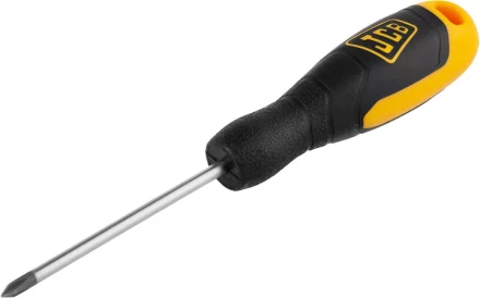 Отвертка JCB, хромомолибденовая сталь S2, двухкомпонентная рукоятка, магнитный наконечник, PH №0х75мм JSD002 купить в Когалыме