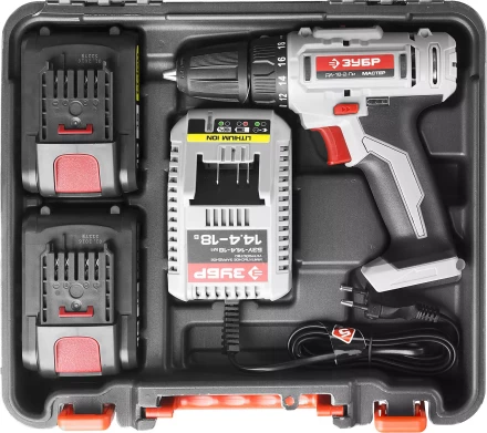 Дрель-шуруповерт 2 АКБ ДА-18-2-Ли КНМ1 серия МАСТЕР купить в Когалыме