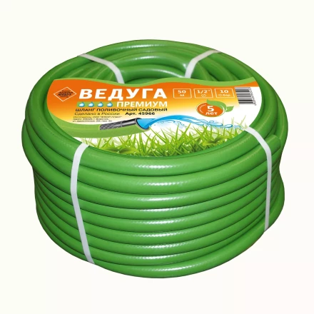 Шланг 1/2 х 50м ВЕДУГА Премиум зелёный 45966 купить в Когалыме