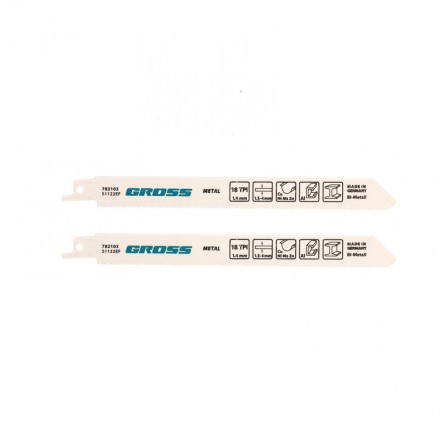 Полотна по металлу для сабельной пилы 4402 - S1122EF 180 x 14 мм 2 шт Gross 782103 купить в Когалыме