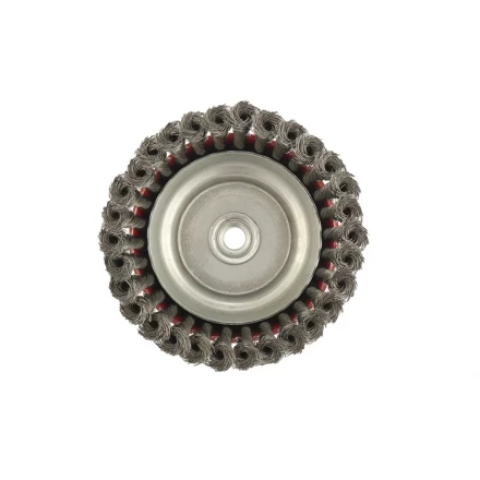 Щетка для УШМ 150 мм М14 "чашка" крученая проволока 0,35 мм MTX 74618 купить в Когалыме