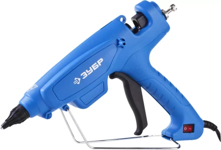 Пистолет ЗУБР клеевой (термоклеящий), эл, эргоном рукоятка, выключатель на рукоятке, рабоч темп 193град, d=12мм, 180Вт 06851-120-12_z02 купить в Когалыме