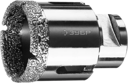 Алмазная коронка ЗУБР "ПРОФЕССИОНАЛ" универсальная для УШМ, сухое сверление, алмазы на вакуумной пайке,  посадка М14, d=44мм 29865-44 купить в Когалыме