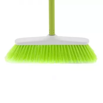 Щетка пластмасовая  для  пола 270 мм "CLASSIC" салат. щетина c черенком 120 см D22мм ELFE 93545 купить в Когалыме