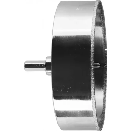 Коронка ЗУБР алмазная в сборе по кафелю, керамике с центрирующим сверлом и имбусовым ключом, зерно 60, 120мм 29850-120 купить в Когалыме