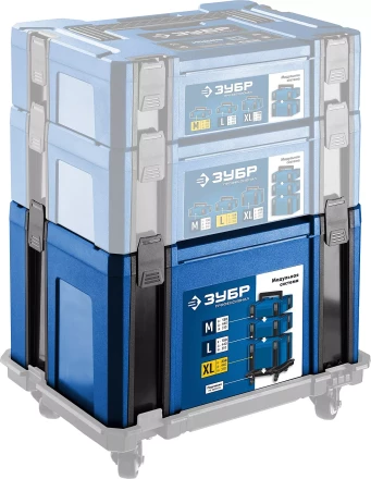 ЗУБР МОДУЛЬ-25, 440 х 310 х 250 мм, (17), размер XL, пластиковый ящик для инструментов, Профессионал (38165-25) купить в Когалыме