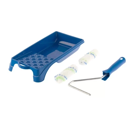 Малярный набор для работ с водными красками: кювета 150 мм х 290 мм и мини-валик 110 мм Сибртех 80456 купить в Когалыме