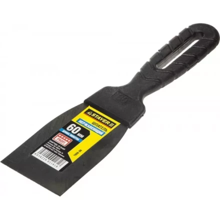 Шпатель STAYER "PROFESSIONAL", нержавеющее полотно, с пластмассовой ручкой, 60мм 1008-06 купить в Когалыме