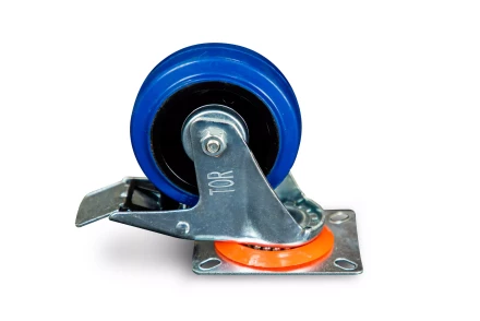 Колесо поворотное резина SRCLb 42 100 мм с тормозом (N) 1024207 купить в Когалыме