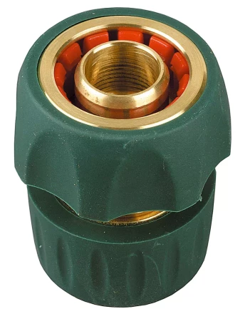 Соединитель RACO "Profi-Plus" (шланг-насадка), латунный с покрытием TPR, с автостопом, 3/4" 4244-55106B купить в Когалыме