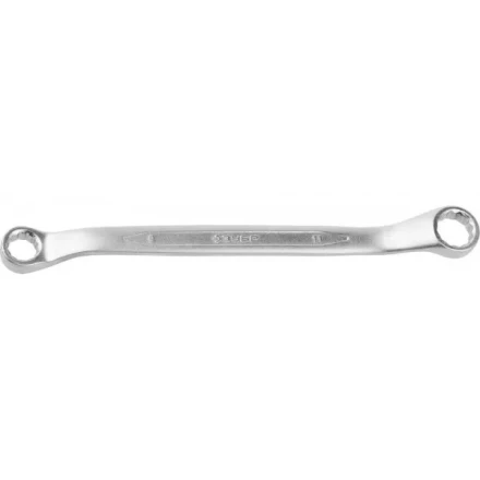 Ключ ЗУБР "ПРОФИ" гаечный накидной изогнутый, Cr-V сталь, хромированный, 9х11мм 27132-09-11 купить в Когалыме