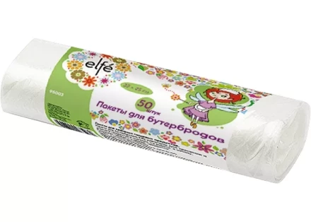 Пакеты для бутербродов 320х250 мм 50 шт рулон Elfe 95003 купить в Когалыме